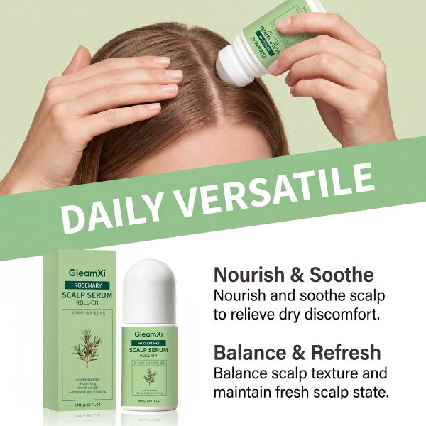 GleamXi Rosemary Serum Hair Growth packaging and label