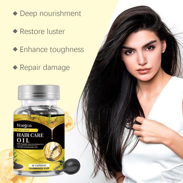 Hoegoa Black Sesame Oil Smooth & Silky 30capsules - product photo 4