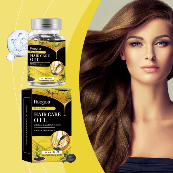 Black Sesame Oil & Keratin Hair Repair Treatment | HOEGOA
