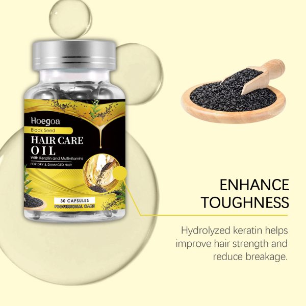 Black Sesame Oil & Keratin Hair Repair Treatment | HOEGOA