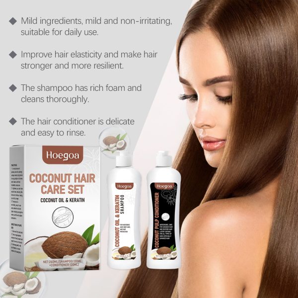 Hoegoa Coconut Hair Care Set Smooth & Silky 1set - product photo 4