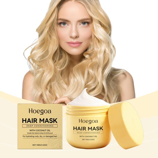 Amber & Sandalwood Deep Conditioning Hair Mask | HOEGOA 100g
