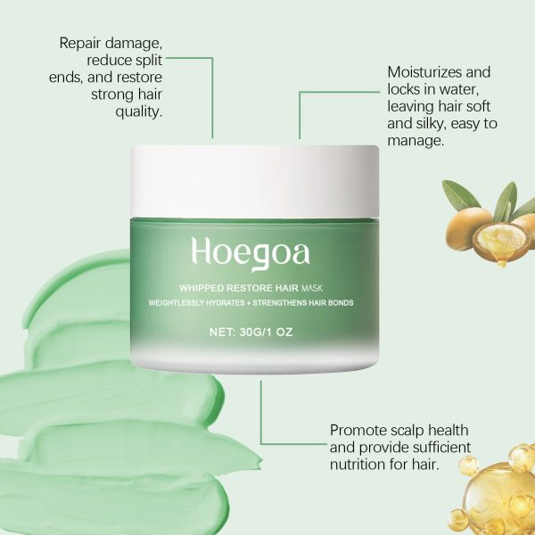 Argan Oil & Vitamin E Deep Conditioning Hair Mask | HOEGOA 30g