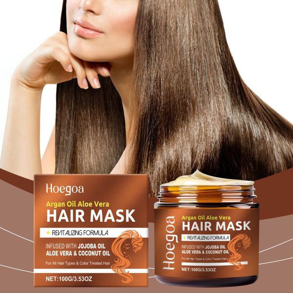 Coconut Oil & Aloe Vera Deep Conditioning Hair Mask | HOEGOA 100g