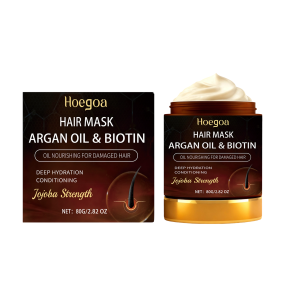 hoegoa-hair-mask-smooth-silky-80g-3-2.png Biotin & Argan Oil Deep Conditioning Hair Mask | HOEGOA 80g