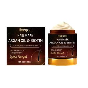 Biotin & Argan Oil Deep Conditioning Hair Mask | HOEGOA 80g