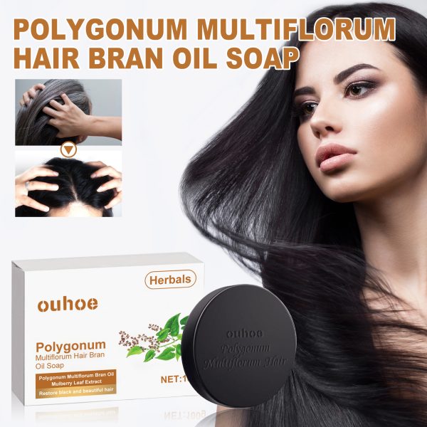 OUHOE Polygonum Multiflorum Hair Care Product Nourishing 100g packaging and label