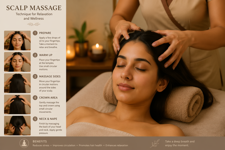 scalp massage - hair growth related image