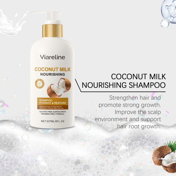 Viareline Coconut Shampoo Moisturizing 237ml - product photo 4