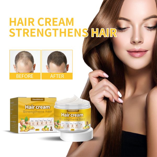 West&Month Ginger Hair Cream Hair Strengthening 30g front view