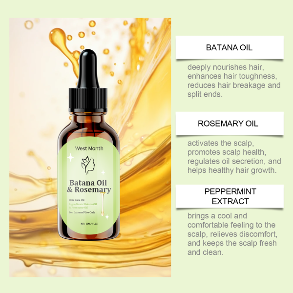 Mineral Oil Hair Growth Serum | West&Month 30ml